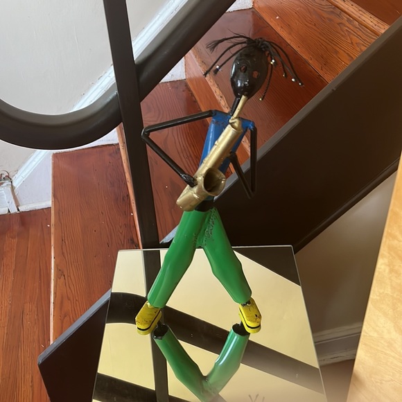 Set of three welded Rastafarian musician’s figures - Picture 7 of 11